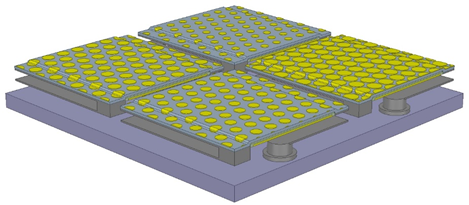 Metasurface integrated microbolometers graphic