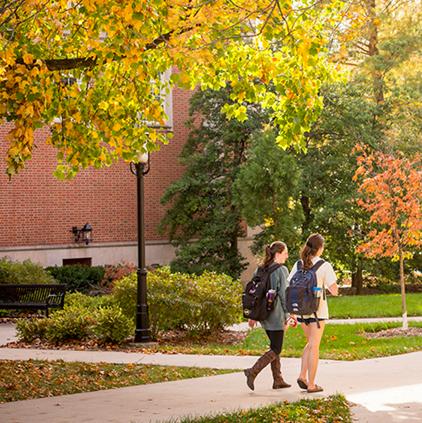 Students on campus