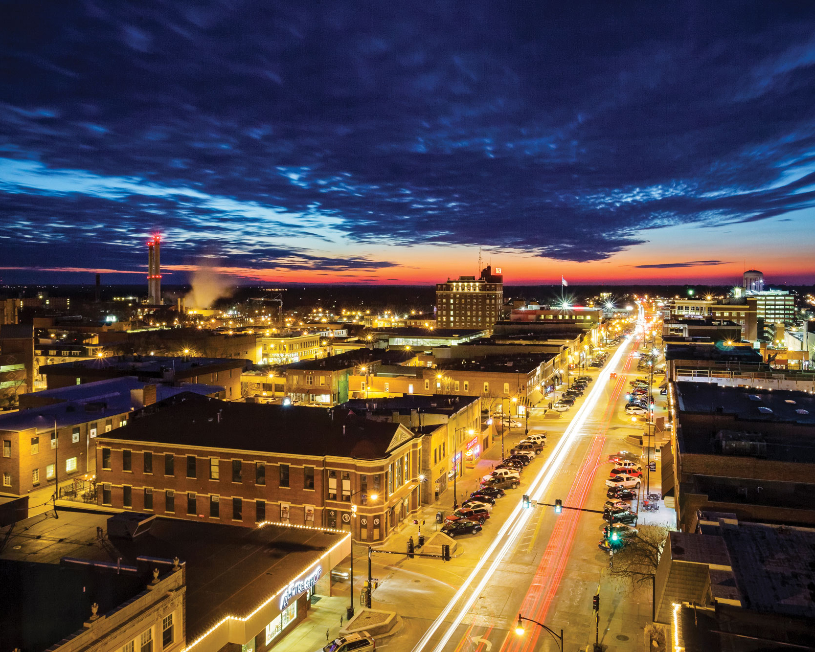 Columbia at dusk