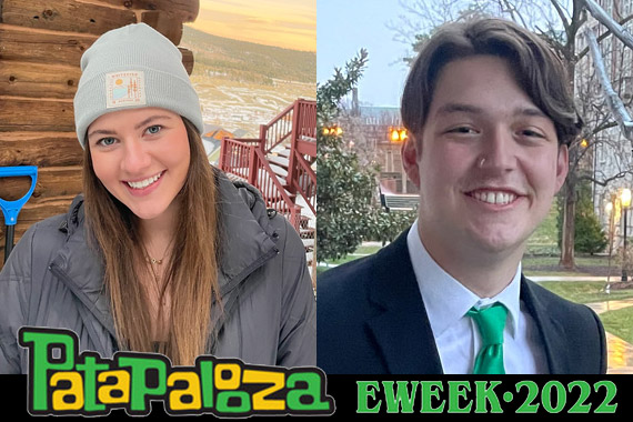 2022 E-Week co-chairs Chloe Jones and Paul Orton